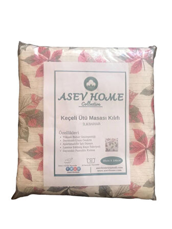 Asev Home Keçeli Ütü Masası Kılıfı 55x140cm Ilkbahar