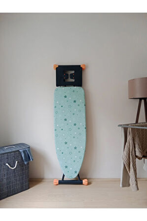 İpli Ayarlanabilir Isıya Dayanıklı Stoperli Keçeli Ütü Masası Kılıfı Örtüsü 55x140cm Greens