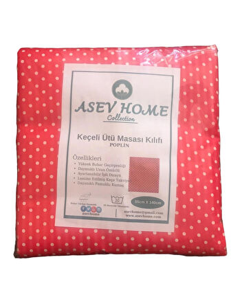 Asev Home Keçeli Ütü Masası Kılıfı 55x140cm Poplin