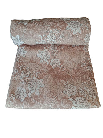 ASEV HOME Keçeli Ütü Masası Kılıfı 55x140cm BROWN FLOWERED