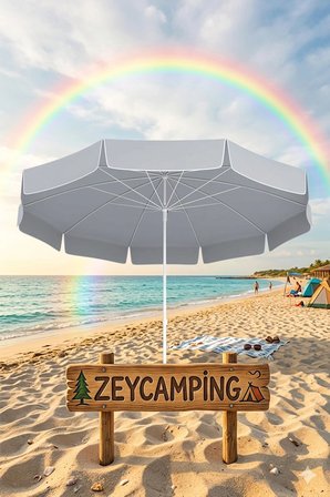  ZEYCAMPİNG PLAJ KAMP BAHÇE BALKON DENİZ 200 CM  TAŞIMA ÇANTASI VE DEMİR KAZIK İLE ( BİDON HARİÇ )