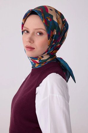 Belli 2026 Yaz Tivil İpek Eşarp 4307-80