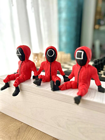 Squid Game Figürü 3'lü Set - 10 Cm