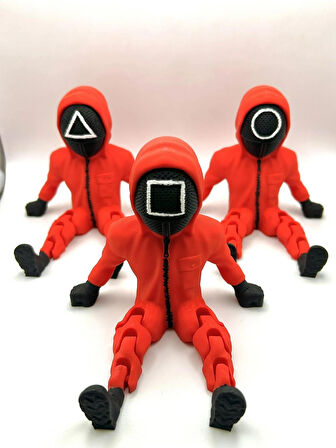 Squid Game Figürü 3'lü Set - 10 Cm
