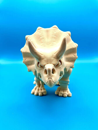 Dinozor Oyuncağı, Gerçekçi Triceratops Modeli - Büyük Boy