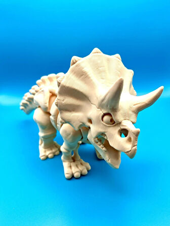 Dinozor Oyuncağı, Gerçekçi Triceratops Modeli - Büyük Boy