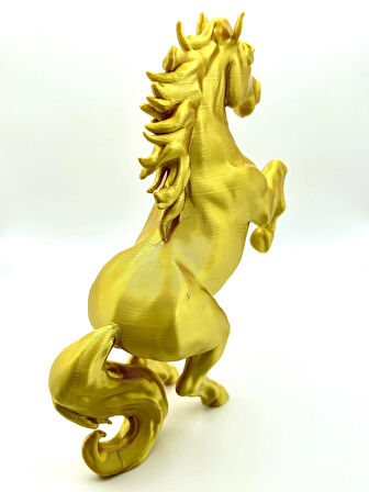 Altın Şahlanan At Biblosu (17 cm)