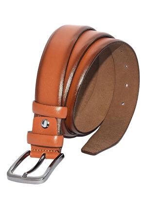 Taba Hakiki Deri Düz Renk 3.5 Cm.lik Klasik Kemer - 208-düz