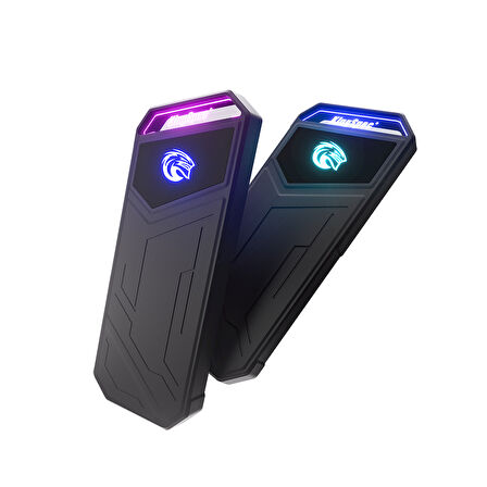 KingSpec Z5 Taşınabilir SSD 512 GB, 2090MB/s Metal RGB Kasa USB-C