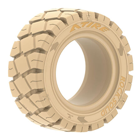 28x9-15 (225/75-15) Rock Solid Segmanlı İz Bırakmayan Dolgu Forklift Lastiği