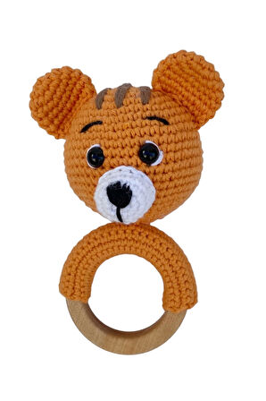 Amigurumi Kaplan Uyku Arkadaşı Ve Diş Kaşıyıcı Seti