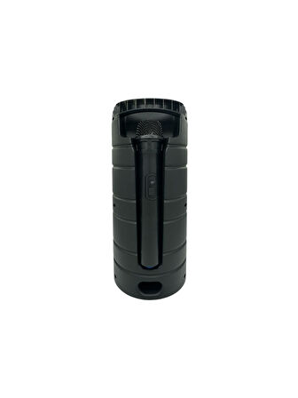 Karaoke Kablosuz Mikrofonlu Bluetooth Hoparlör Led Işıklı Taşınabilir Kablosuz Speaker