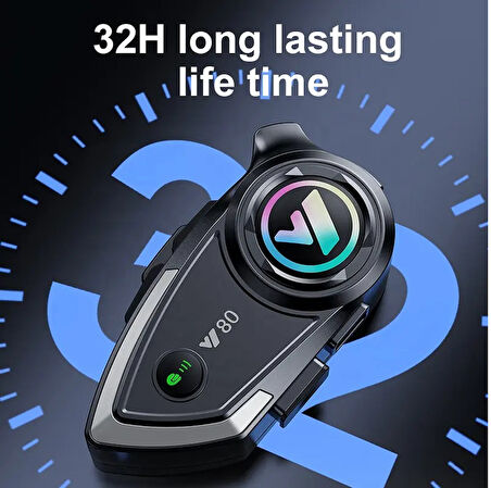 ALWAYS Y80 Kablosuz 5.3BT Motosiklet Kask Kulaklık Intercom Kaliteli Hoparlör ve Mikrofon