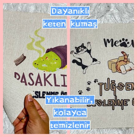 Erkek Çocuk İsme Özel Beslenme Örtüsü / Amerikan Servis - İnşaat Temalı (28x40 cm)