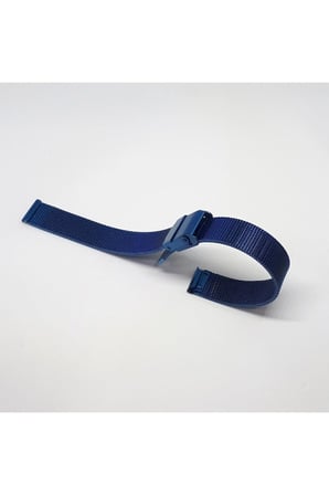 14mm Lacivert Mavi Renk Hasır İnce Örgü Çelik Kaplama Metal Saat Kordonu