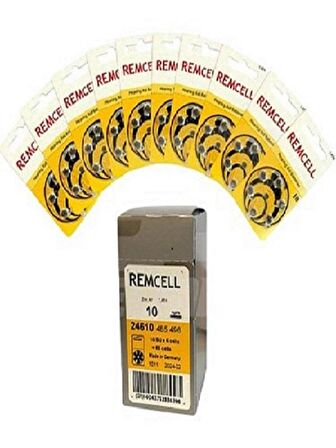 Remcell 10 Numara İşitme Cihaz Pili Kulaklık Pili 6'lı Blister-10 PAKET