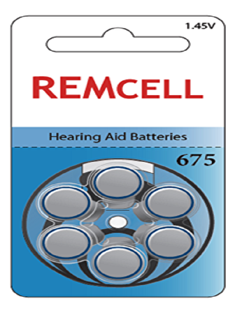 Remcell 675 Numara İşitme Cihaz Pili Kulaklık Pili 6'lı Blister-1 PAKET