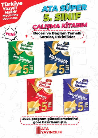 5.Sınıf Tüm Dersler Süper Çalışma Kitabım Set