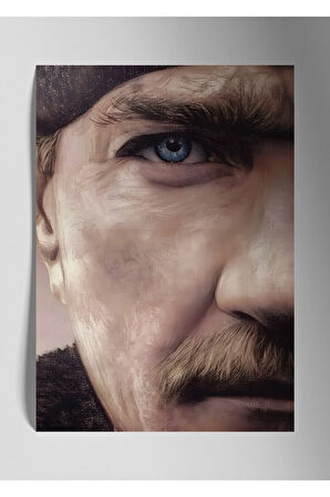 Atatürk - Metal Poster Tablo