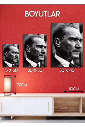 Atatürk - Dekoratif Metal Tablo