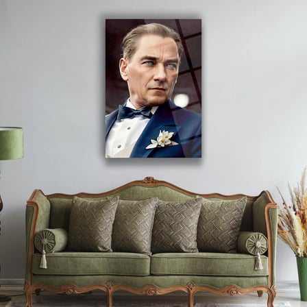 Atatürk Portre Cam Tablo – ATA189