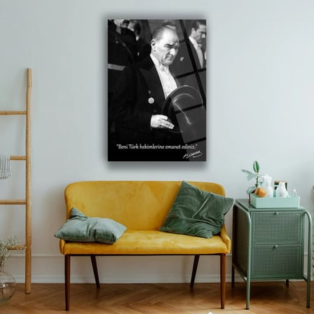 Atatürk Türk Hekimleri Sözü Cam Tablo – ATA274
