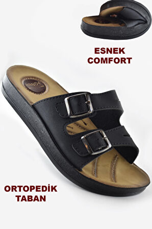 0530 Ortopedik Taban Günlük Kadın Terlik Sandalet Esnek Taban 