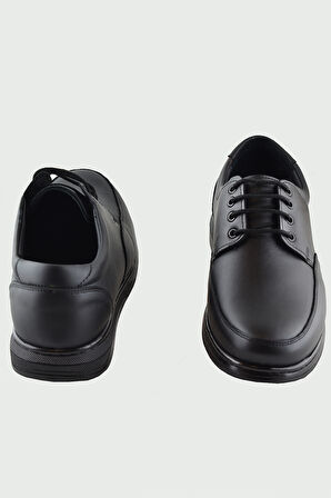 401 Ortopedik Topuk Masajlı Hakiki Deri Kışlık Erkek Ayakkabı Kauçuk Taban