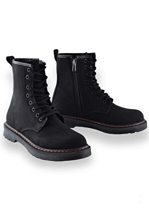 755 Günlük Bağcıklı Fermuarlı Kadın Bot Ayakkabı Postal Kadın Bot