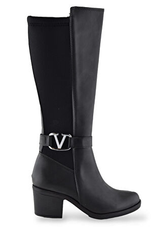 342 Günlük Fermuarlı Kadın Çizme Bot Ayakkabı Sis Kadın Topuklu Çizme 