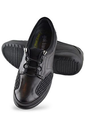 4204 Tam Ortopedik Taban Günlük Hakiki Deri Kadın Ayakkabı Anne Ayakkabısı