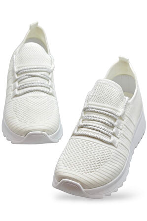 418 TAM Ortopedik Taban Triko Kadın Spor Ayakkabı Kadın Günlük Spor Ayakkabı