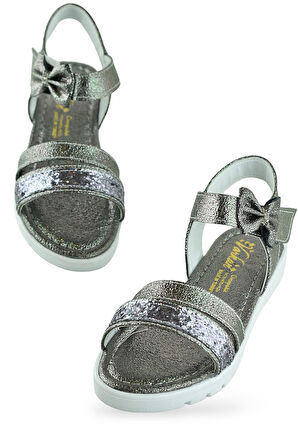 610S Ortopedik Taban Kız Çocuk Sandalet Terlik Düğün Abiye Gündelik Varkan