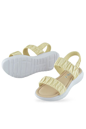 6894 Ortopedik Taban Kız Çocuk Sandalet Terlik Düğün Abiye Gündelik Vetta