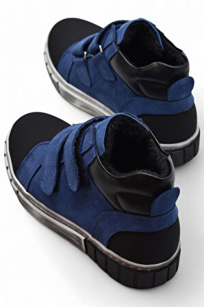 3565 Ortopedik Erkek Cırtlı Çocuk Bot Ayakkabı Kaymaz Taban