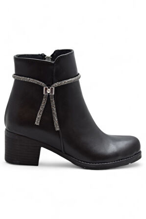 450HS Kısa Topuklu Kadın Bot Ayakkabı Klasik Ofis Gündelik Kadın Bot