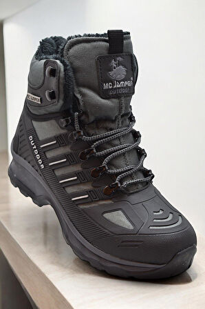 1823 Ortopedik Taban Trekking Outdoor Fermuarlı Erkek Bot İçi Kürklü