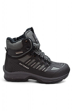 1823 Ortopedik Taban Trekking Outdoor Fermuarlı Erkek Bot İçi Kürklü