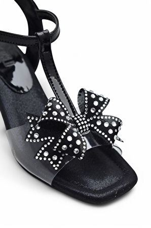 353 Abiye Kız Çocuk Topuklu Ayakkabı Taşlı Açık Kız Çocuk Nişan Abiye Ayakkabısı