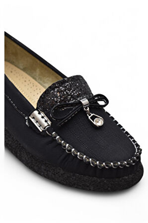 396D Rahat Taban Günlük Kadın Ayakkabı Babet Taşlı Kadın Ayakkabı 