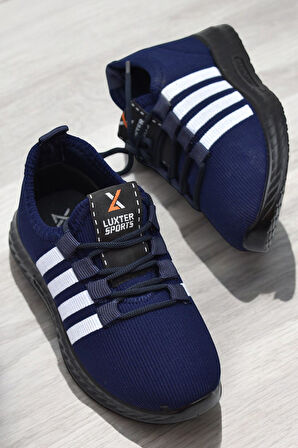 1224 Ortopedik Taban Çocuk Spor Ayakkabı Unisex Çocuk Spor Ayakkabı Süs Bağcıklı