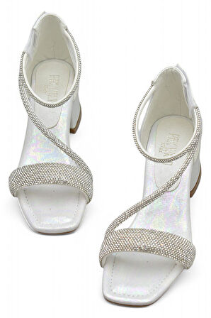 355 Abiye Kız Çocuk Topuklu Ayakkabı Kız Çocuk Nişan Abiye Ayakkabısı