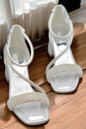 355 Abiye Kız Çocuk Topuklu Ayakkabı Kız Çocuk Nişan Abiye Ayakkabısı