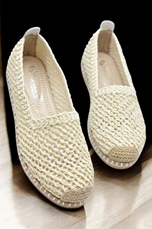 Y25.82.199  Rahat Taban Günlük Kadın Örgü Babet Ayakkabı Kadın Spor Babet