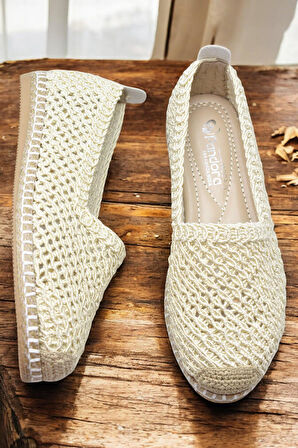 Y25.82.199  Rahat Taban Günlük Kadın Örgü Babet Ayakkabı Kadın Spor Babet