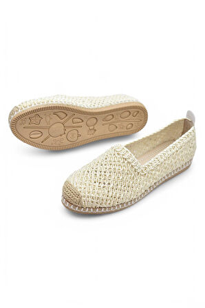 Y25.82.199  Rahat Taban Günlük Kadın Örgü Babet Ayakkabı Kadın Spor Babet