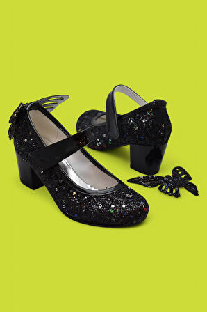 359 Abiye Kız Çocuk Topuklu Ayakkabı Kız Çocuk Nişan Abiye Ayakkabısı