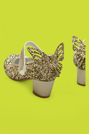 359 Abiye Kız Çocuk Topuklu Ayakkabı Kız Çocuk Nişan Abiye Ayakkabısı