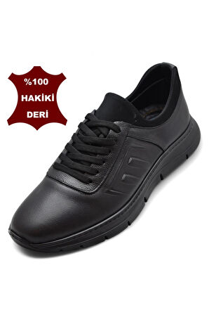 8414 Ortopedik Taban Hakiki Deri Erkek Günlük Ayakkabı BATTAL NO 45-46-47-48 