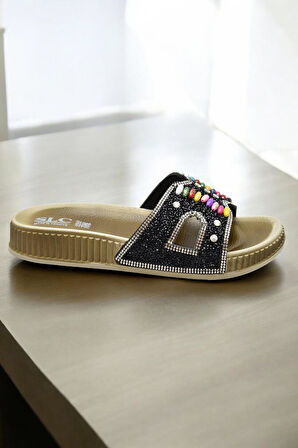 45559 Rahat Taban Taşlı Günlük Kadın Terlik 